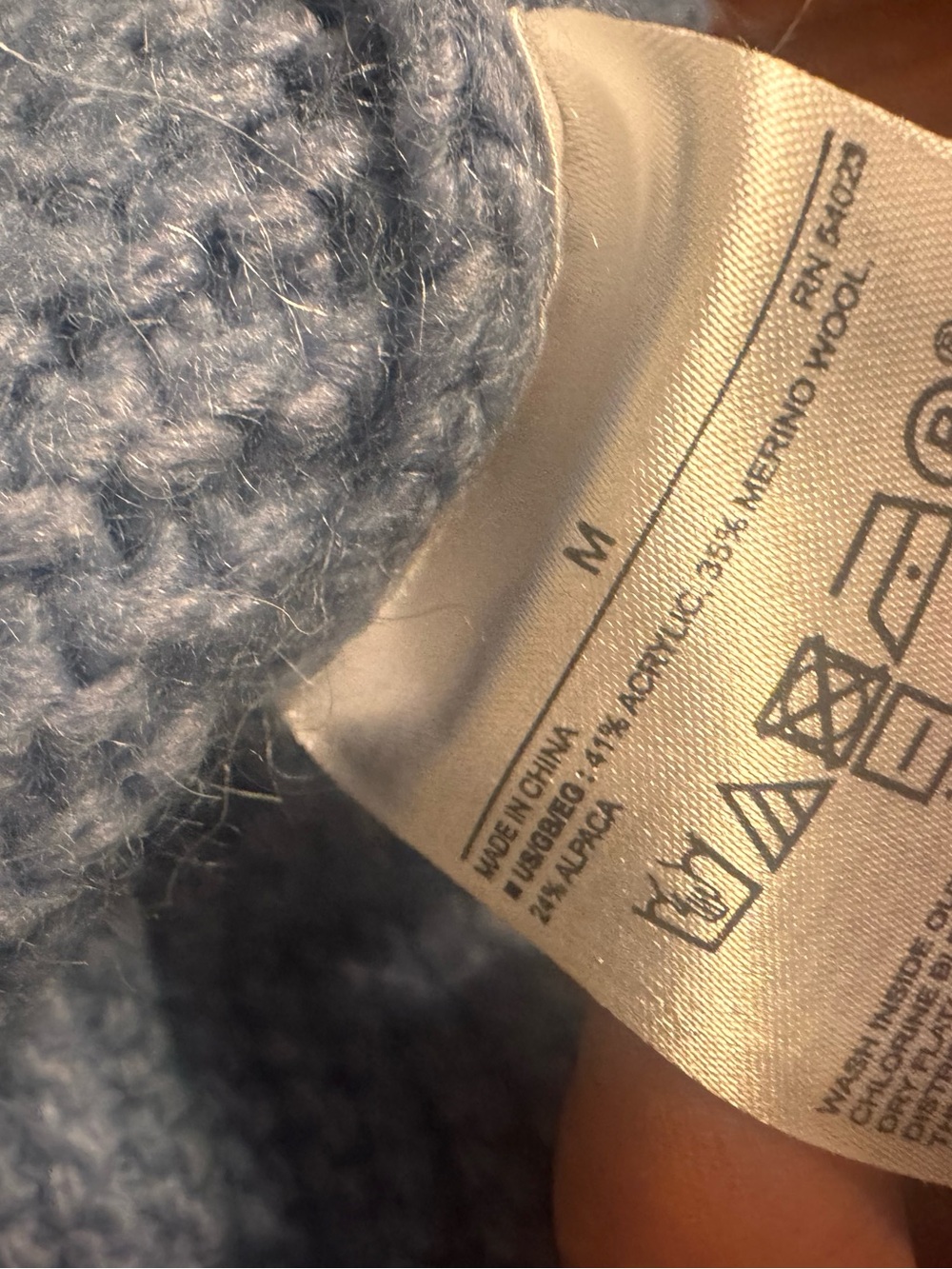 Banana republic merino wool blend sweater size m - Picture 4 of 4